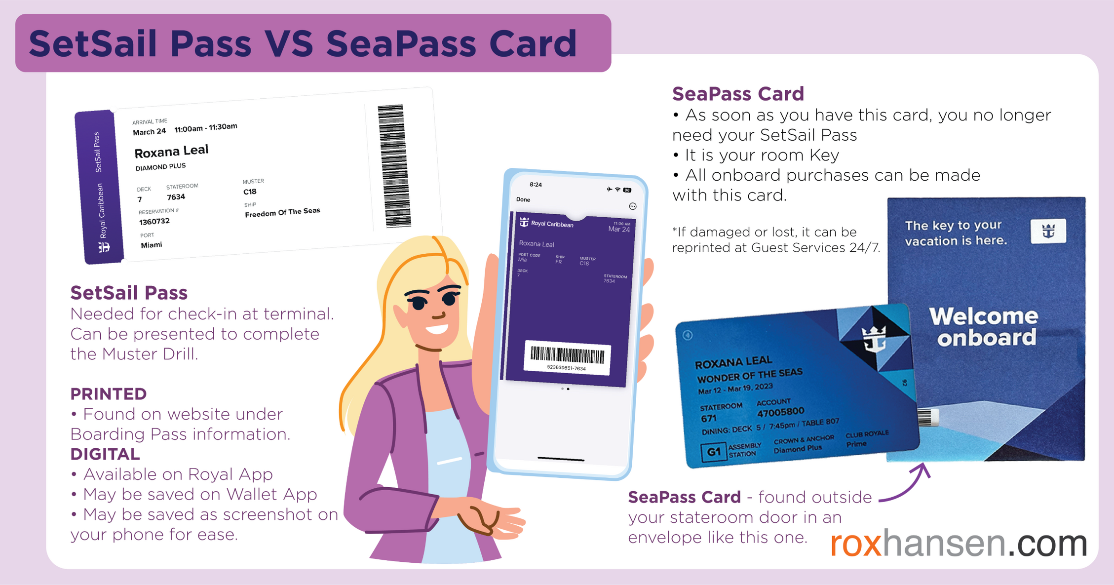 SetSail Pass VS SeaPass Card